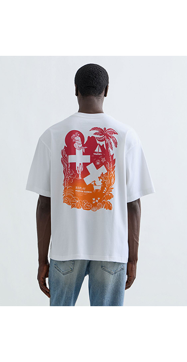 REPLAY &times; MARTIN GARRIX グラフィックTEE IBIZA CALA COMTE 詳細画像